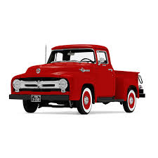 Image result for Red 1956 Truck