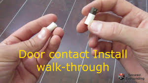 💡 how much does the shipping cost for magnetic door contacts for security alarm systems? Installing A Recessed Magnetic Door Contact For A Security System Youtube
