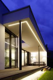 Melis Melis Architekt Telfs Led Licht Fassadenbeleuchtung Aussenbeleuchtung Haus Moderne Aussenbeleuchtung