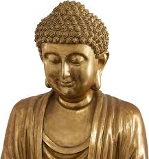 Deco 79 Polystone Buddha Meditating Sculpture with Engraved Carvings and  Relief Detailing, 12" x 9" x 16", Gold : Amazon.in: Home & Kitchen