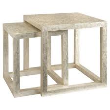 2 Piece Farrington Nesting Table Set Furniture Dining Table Nesting Tables Wood Nesting Tables