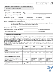Fillable Online Bkk Deutsche Bank Fragebogen Fr Die Aufnahme In Die Familienversicherung Bkk Deutsche Bank Fax Email Print Pdffiller