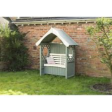 Rowlinson Windsor Arbour With Cushion Box Garden Seating Garden Arbour Seat Garden Furniture Sale