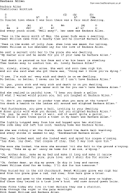 traditional song barbara allen with chords tabs and lyrics traditional song lyrics classic poems