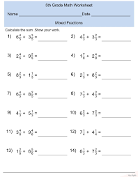 Mixed Fractions Addition 5th Grade Math Worksheets K5 Worksheets Math Ma In 2020 Free Printable Math Worksheets 4th Grade Math Worksheets Grade 5 Math Worksheets