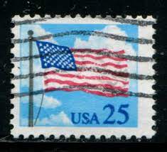 2278 Us 25c Flag With Clouds Used United States General Issue Stamp Hipstamp