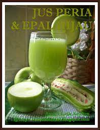 Campur kesemua bahan dan blend sehingga. Amie S Little Kitchen Jus Peria Epal Hijau