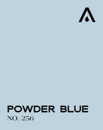 Powder Blue no. 256 - fresh and bright light blue | LAB