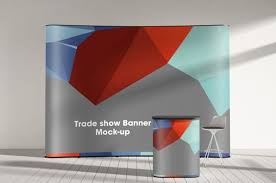 Trade Show Display Booth Mock Up Vol Trade Show Display Print Templates Tradeshow Banner