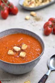 Tomatencremesuppe Mit Krautercroutons Vergissmeinnnicht Rezept Tomatencremesuppe Suppe Rezepte