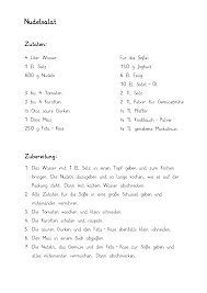 Rezept Nudelsalat Kochen Mit Kindern Unterrichtsmaterial Im Fach Hauswirtschaft Nudelsalat Rezept Nudelsalat Nudel
