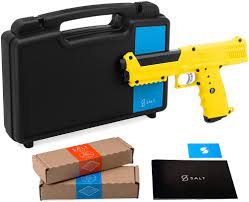 Amazon Com Salt Supply Pepper Spray Gun Self Defense Kit Yellow Sports Outdoors