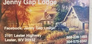 Jenny Gap Lodging and campgrounds