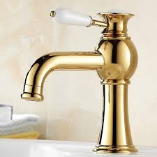 Loved it when we first received it, but am slowly regretting spending the amount i even paid for it when its already got all this white on it. Classic Gold Plated Luxury White Single Handle Deck Mounted Brass Basin Bathroom Faucet G1022 Gold Bathroom Faucet Bathroom Faucets Gold Bathroom