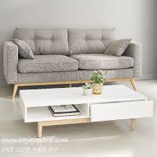 36 model pilihan meja kursi ruang tamu minimalis modern bahan kayu serta kombinasi. Meja Tamu Kayu Minimalis Modern Putih Rajajepara Com