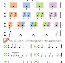But in practice, for example: Fun And Learn Music Music Worksheets Rhythm Syncopation Music Worksheets Music Theory Worksheets Music Math