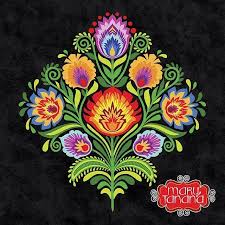 More Wycinanki This Time In Traditional Colors Polish Folk Art Create Craft Paper Surfacepattern Design Folk Embroidery Folk Art Folk Art Flowers