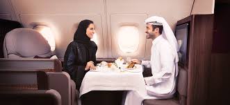 First Class Qatar Airways