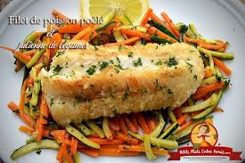 Filet De Poisson Poele Et Julienne De Legumes Filet De Poisson Julienne De Legumes Recette Poisson Facile