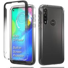 Covrware Compatible With Moto G Power Not Fit Moto G8 Power Case Dual Layer Soft Tpu Phone Cover With Built In Screen Protector Wireless Charging Compatible Black Walmart Com Walmart Com