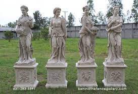 Roman garden statues & accents. 4 Seasons Goddess Statue Set Statue Statuary Marble Statues