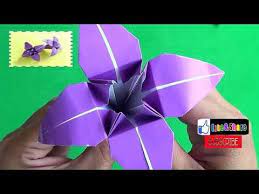 Origami design diy origami chat origami origami star box paper crafts origami origami stars diy paper dollar origami origami bookmark. Cara Membuat Origami Bunga Lily Youtube Origami Lily Umbrella