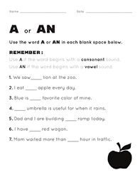 We did not find results for: A Or An Worksheet Education Com