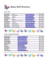 STAFF DIRECTORY December, 2010