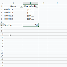 Subtotal Function In Excel Is A Wonderful Formula That Can Be Used To Perform Some Specific Arithmetic And Logical Operation On A Def Excel Arithmetic Function