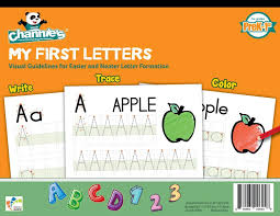 In this example, each letter in the plaintext message has been shifted 3 letters down in the alphabet. Buy Channie S My First Letters Easy To Trace Write Color And Learn Alphabet Practice Handwriting Printing Workbook 80 Pages Front Back 40 Sheets Grades Prek 1st Size 8 5 X