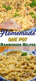 One Pan Homemade Hamburger Helper Recipe Homemade Hamburger Helper Hamburger Helper Recipes