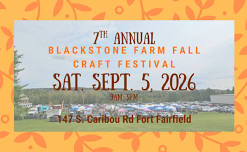 Blackstone Farm Fall Craft Festival 2026