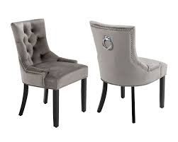 Choose from contactless same day delivery, drive up and more. Velvet Dining Chairs In Grey With Black Legs And Chrome Knocker And Studs Verona Dining Chair Range