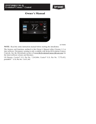 Bryant offers a range of thermostats and controls for managing your heating and cooling system. Bryant Systxbbecc01 B Owner S Manual Manualzz