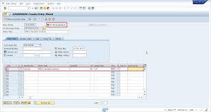 Sap Service Entry Sheet Tutorial Free Sap Mm Training