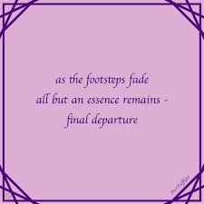 Haiku Final Departure Haiku Poems Words