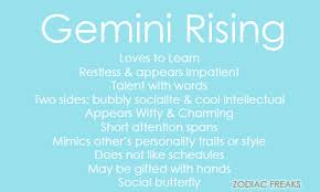 Zodiac Freaks Gemini Ascendant Astrology Gemini Gemini Rising