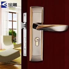 The New European Style Carved Door Locks Treasure Bedroom Room Door Handle Interior Wooden Door Lock Han Door Handles Interior Door Handles Wood Doors Interior
