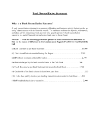 How to do a bank reconciliation. Bank Reconciliation Statement Notes
