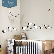 Counting Sheep Cute Wall Decal For Nursery Or Child S Room Feature Photo Sheep Nursery Decor Kid Room Decor Cute Home Decor