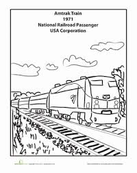 Free printable train coloring pages for kids. Train Coloring Pages Education Com