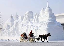 Snow Sculpture For Harbin Ice Festival Harbin Fun Winter Activities Holidays In China