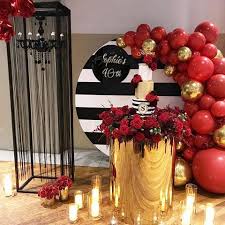 Gold 40th Birthday Decorations For Her Elegant Tea Time Elegant Tea Time Instagram Photos And Videos 40th Birthday Decorations Birthday Party Decorations Red Party Decorations