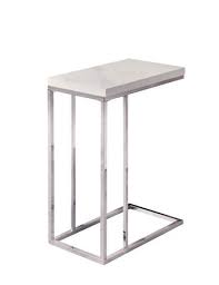 Rated 4.5 out of 5 stars. Monarch Specialties Inc Monarch Specialties Glossy White Chrome Metal Accent Table Walmart Canada