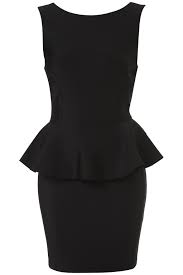 Owned Topshop Black Peplum Dress Fashion Peplum Dress Top Shop Dress
