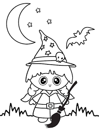 Free Halloween Witch Coloring Pages - Prudent Penny Pincher