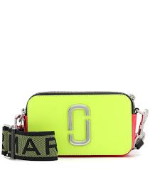 Marc jacobs camera bag yellow. Shop Marc Jacobs Snapshot Small Leather Camera Bag In Yellow