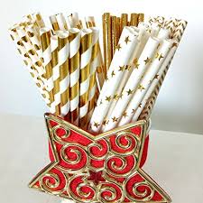 Talking tables truly scrumptious vintage floral small 6.75 paper plates in 6 designs for a tea party or picnic, multicolor (24 pack) 24 count (pack of 1) 4.7 out of 5 stars. Fzopo Gold Foil Drinking Straws For A Tea Party Dinner Celebrations And Parties Bright And Shiny Added A Festive Atmosphere Biodegradable Sturdy For Paper Straws 7 75 Inches Pack Of 150 Buy Online In Angola At Angola Desertcart Com Productid