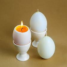 Handmade Candles Set Of 3 Unscented Egg Shaped Candles For Home Decor Or Gift Easter Candles Egg Candle Candle Shapes Candles
