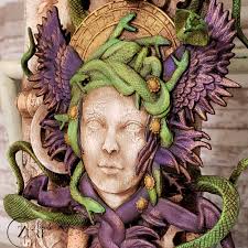 Acrylic paint and glue gun art creation